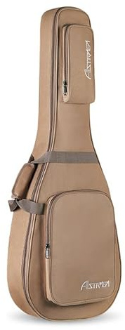 Luminexia Gitarrentasche für 101-106 cm große,mit 16.2mm Schaumpolsterung,wasserfest,Design mit Seitengriffen,verstellbare Schultergurte mit doppeltem Rücken
