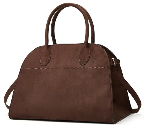 Große Tragetasche aus Wildleder für Damen, Ledertasche, Retro-Geldbörsen, Crossbody-Tasche, trendige Handtasche, Arbeitstasche 2024