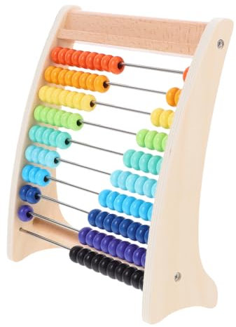 CORHAD 1Satz Rechenabakus aus Holz für Lehrreiches Zählspielzeug Mathematikfähigkeiten Sicher und Kinderfreundlich für Eltern Junge Mädchen Spiele und