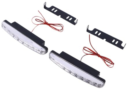 Hemobllo Feux De Jour à Led Universels Pour Voiture Lot De 2 Éclairage Led Véhicule 8 Utilisation Routière Sécurité Pendant La Conduite