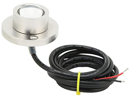 Akozon Título: Luz LED Marina Submarina - DC 12V/24V, Acero Inoxidable, IP68 Impermeable, Ajuste Universal para la Iluminación del Estanque de Pescado de la Piscina de Yates en Bote (BLUE)