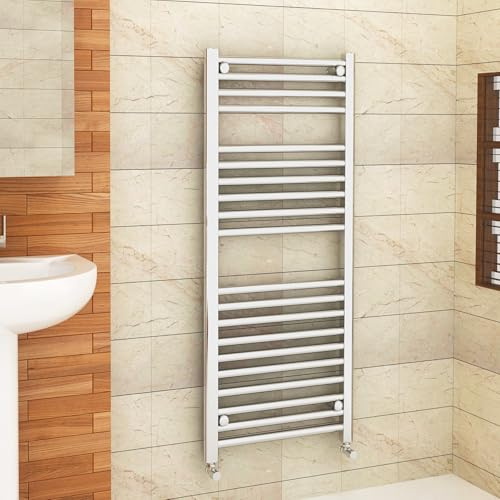 1200 x 500mm (H x W) Straight Heated Towel Rail Chrome Bathroom Ladder Radiator