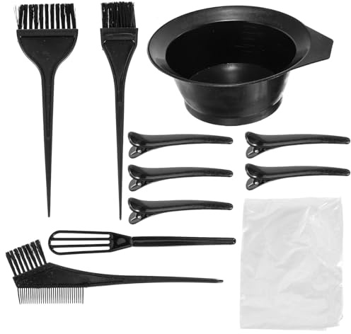 Zerodeko Professional Hair Coloring Kit with Mixing Bowl and Brush for DIY Salon Hair Dyeing Easy-mess for Men and Women