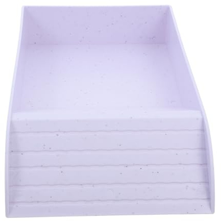 NUOBESTY Abreuvoir Multifonction pour Reptiles – Bassin de Baignade et Gamelle pour Tortues – Grosse Taille Marbrée en ABS Résistant – Plateforme Légère et Facile à Nettoyer – Accessoires