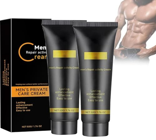 Mens Intimate Cream, Men 's Repair Activity Cream, erfrischende leichte Formel, natürliche Inhaltsstoffe für den täglichen Gebrauch (2 pcs)