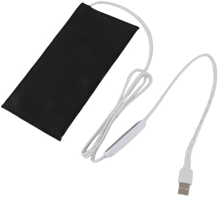 Cocoarm Tappetino Riscaldante con Regolazione della Temperatura, Tappetino Elettrico Flessibile in PVC con 4 Impostazioni di Temperatura per Collo, Schiena e Animali Domestici (10x20 cm)