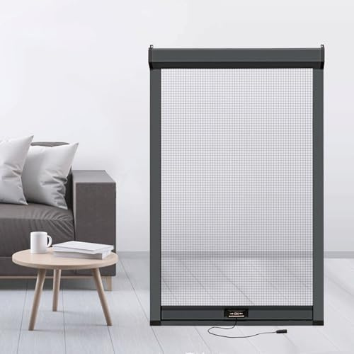 Mosquitera Enrollable a Medida con Malla Extraíble – Fácil de Limpiar, Búfer Incorporado, Aluminio Reforzado, Alta Densidad Antiinsectos, Sin Taladrar