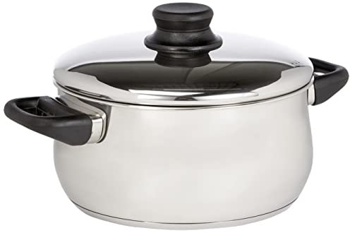 LACOR - 14322 - Cacerola con Tapa GarInox 22 cms INOX.