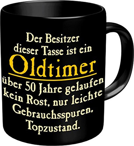 Fun Tasse mit Spruch - Oldtimer zum 50. Geburtstag - 50 Jahre - Keramik
