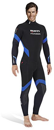 Mares Herren Wetsuit Pioneer 7mm, Black, S3, 412346