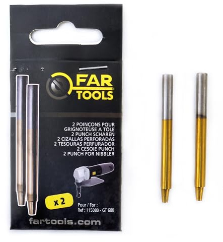 Fartools 2 Poinçons Pour Grignoteuse 115080