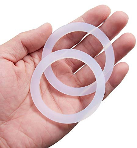 Litorange 8 Stück Ersatzdichtung aus lebensmittelechtem Silikon (besser als Gummi) Dichtungsring für Aluminium-Herd-Kaffeemaschinen-Töpfe Moka Express DAMA Espresso Bialetti 4 Tassen