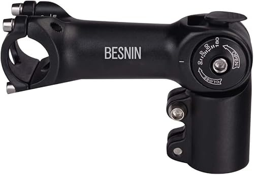BESNIN Fahrrad Vorbau,Radfahren MTB Vorbau 0-90° 31.8MM OR 25.4MM 60/93/100mm Mountainbike Lenker Vorbau für Fahrrad, Rennrad, MTB, BMX