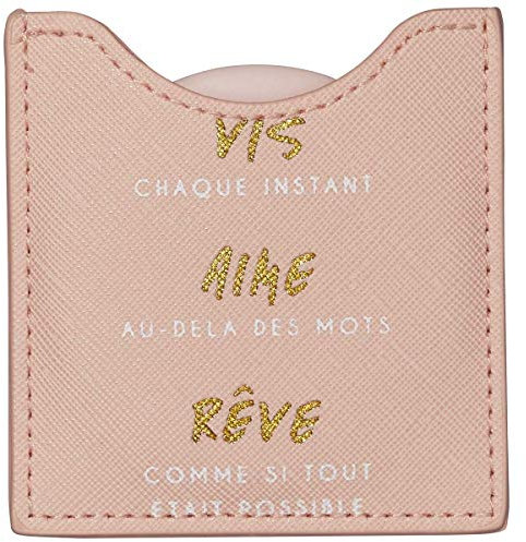 Draeger - Screw Every Moment Mirror - Round Pocket Mirror to Take Anywhere, Any Occasion - Dimensions 8.5 cm x 8 cm