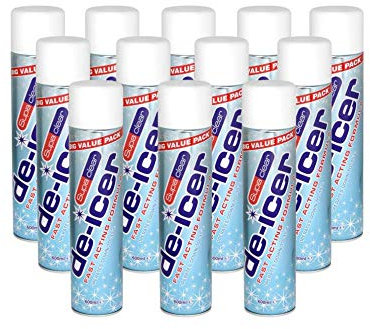 Case Of 12 x Supaclear De-Icer 600ml Fast Acting and Efficient, Operates at -15 C