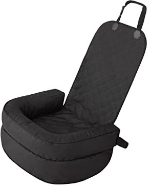 Hundeautositz, Hundedecke Auto rückbank, Transportbox Katze, Hundebox, Hundekorb, Hundegeschirr, Hundebett, Hundekörbchen, 42 x 55 cm (Schwarz Oxford)