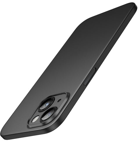 JETech Ultra Slim Case for iPhone 15, Black | Camera Lens Protection, Lightweight, Matte Finish, Minimalist Hard PP Material Cover, Supports Wireless Charging