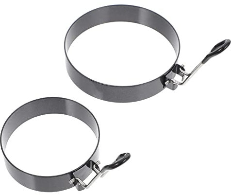 Cabilock 2 Moldes Redondos Prácticos Para Gelatinas Para Hacer Panqueques Tortillas Fritas Círculos Para Cocinar Moldes Para Fritos Anillos Redondos Para Cocinar