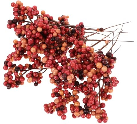 Ciieeo 12 Stück Weihnachtsgirlande Beeren - Künstliche Rote Beeren Für Weihnachten DIY Dekoration Ideal Für Festliche Anlässe & Wohnaccessoires
