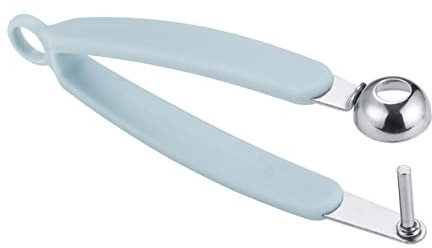 Alipis 2pezzi Snocciolatore per Ciliegie e Datteri Rossi Utensile da Cucina in Acciaio Inossidabile Rimuove Torsolo Rapidamente Blu Lago