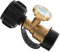 BEBEMOKO Gasflaschenadapter Propanadapter Gasdruckmesser Adapter für gasflaschen -Lecksucher Wohnmobil Propangasmelder Kraftstofftankanzeige Propanschlauchadapter Kupfer Golden