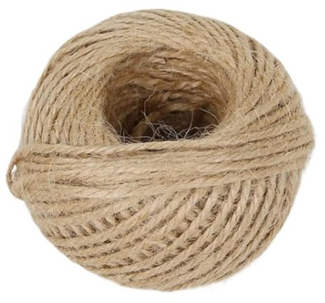 cordel, cuerda, Cuerda Natural 30M Arpillera Arpillera Yute Cordel Cordón Cuerda de Regalo de Cáñamo Embalaje de Cuerda Navidad Boda Deco Craft DIY Evento Suministros for Fiestas Cuerda de Yute (Color