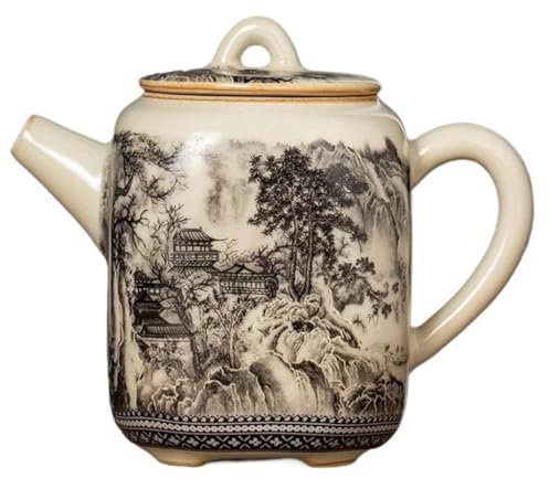 Tetera Tetera individual for fiesta de té, juego de té de Kung Fu, tetera de cerámica for hacer té y beber té, tetera doméstica Tetera