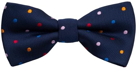 Alizeal, papillon pre-legato per ragazzi, motivo a pois e righe, fantasia novelty, per compleanno, festa, scuola, Taglia Unica