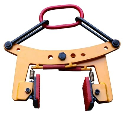 Pinzas para elevación de Piedra de 280 kg, Pinzas para mármol y Granito, Anillo de elevación en Forma de X, Herramienta para elevación de losas de Piedra, Apertura Ajustable de 6 a 24 cm, Ap