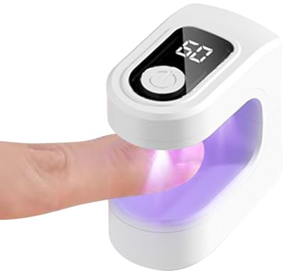 Lampada UV Per Unghie Piccola,Asciugatore Smalto Gel Ricarica USB - Asciugatore per Unghie LED con 2 Modi di Temporizzazione per Uso in Viaggio Campeggio Pedicure Studio Casa Salone Aereo