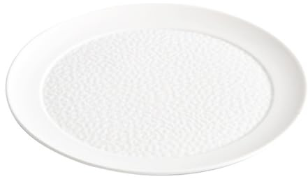 Grande assiette plate en céramique de 33 cm – Assiette plate polyvalente pour légumes, steaks, fruits et collations – Vaisselle élégante pour la maison et l'hôtel