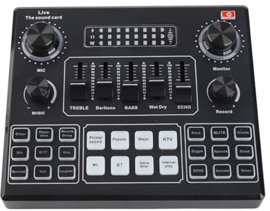 ZAICOLER Set di Microfono a Condensatore, Microfono per Karaoke per Computer per Telefono Cellulare BM800 per PC per la Trasmissione del Podcasting di Streaming da Gioco (BLACK)