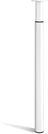 GREENSAPPIRE Table Leg Adjustable Height 710mm-1100mm Breakfast Bar Worktop Support Table Leg Brushed Steel for Furniture Dining Table Coffee Table Bar Table (White, 1 PCS)