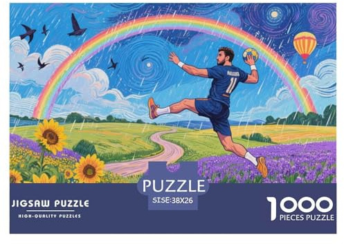 Handball Hölzerne Puzzles Wasserfest 1000-teiliges Puzzle Geschenke Für Erwachsene Buntzur Heimdekoration