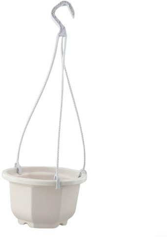 babominimer Blumentopf zum Aufhängen für Balkon, Garten & Outdoor-Pflanzen mit Drainage- und Luftstrom-Design, abnehmbarer Haken, kompatibel mit Farn, Efeu, Sukkulenten (E160)