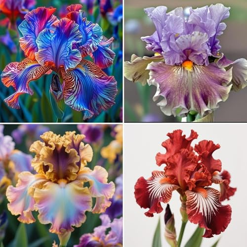 Lirio de espada resistente al frío: apto para plantación en maceta y jardín, estable y de bajo mantenimiento - 6Rizome-G