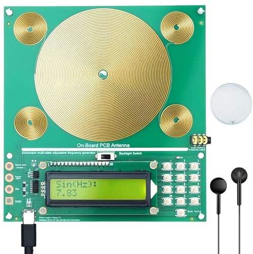 Hwaniora Générateur de Résonateur Réglable 0,01 Hz à 200 kHz | 7,83 Hz, Ultra Basse Fréquence, Avec Type C, À des Fins Thérapeutiques