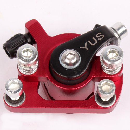 Mach1 - Pinza freno a disco per monopattini elettrici, colore: Rosso metallizzato