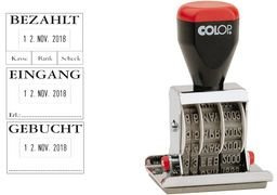 COLOP 108669 Datumstempel 04060 L2 BEZAHLT, mit Textplatte