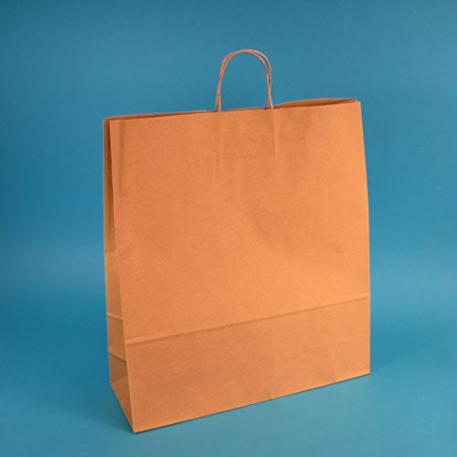 Pro DP 150 Papiertragetaschen 45+17x47cm mit Kordel braun Papiertüten Einkaufstüten Tragetaschen 110/m² Papier stark extragroß