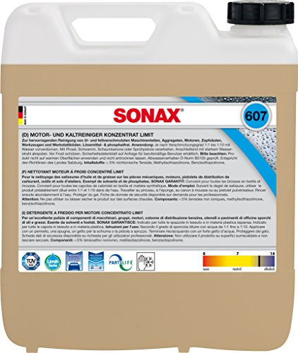 SONAX 06076000 Motor und Kaltreiniger Konzentrat, 10 L