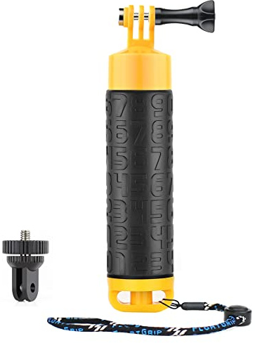 SOONSUN Floating Hand Grip Compatible with GoPro Hero 13 12 11 10 9 8 7 6 5 4 3, Session, Fusion, Max, Osmo Action 3 4, SJCAM, Action Camera Waterproof Handler Handle Mount Accessories