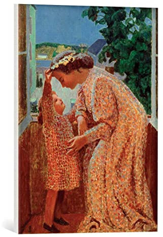 kunst für alle Leinwandbild: Maurice Denis Die Krone - hochwertiger Druck, Leinwand auf Keilrahmen, Bild fertig zum Aufhängen, 40x55 cm