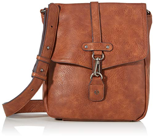 Tamaris Damen Bernadette Crossbody Bag Umhängetasche Braun (Cognac)