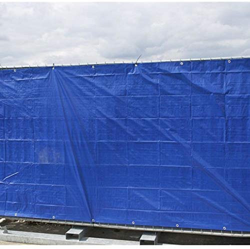 20x PE-Bauzaunplane geöst, Größe je Plane: 1,76 x 3,41 m, blau