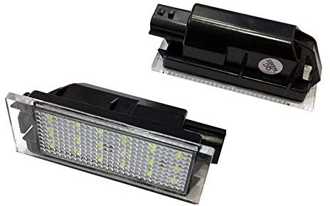 Rui Xin Trade 2Pcs License Plate Light Car LED Number Lamp For Re nault Vel Satis Twingo II Clio III Clio IV Espace IV Laguna III Laguna II Phase II Master II Megane II Megane III