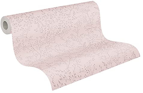 A.S. Création Asttapete Trendwall 2 Tapete floral natürlich Vliestapete rosa matt glänzend fein strukturiert 381002 38100-2