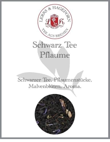 Lerbs & Hagedorn, Schwarz Tee Pflaume | 250g (Ca. 20 Liter) Pflaumenstücke