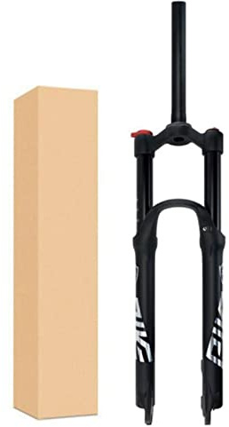 ZECHAO 140mm Federweg Luftgabel,27,5/29in Mountainbike Federgabeln 1-1/8 Leichtmetalllegierung 9 * 100mm Schnellspanngabel Fahrrad Federgabel (Color : Straight Manual Lock, Size : 27.5inch)