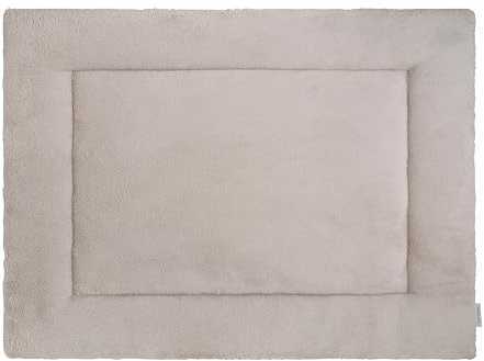 Baby's Only Laufgittereinlage Cozy - Urban Taupe - 75 x 95 cm - Spielmatte aus Teddystoff - Krabbeldecke für Baby - Extra dick und weich - beidseitig verwendbar
